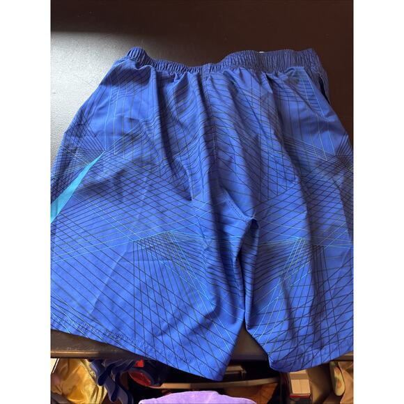 Nike Shorts Mens XXL Blue With Pockets Sportswear Work Out Gym Swim - Picture 5 of 5